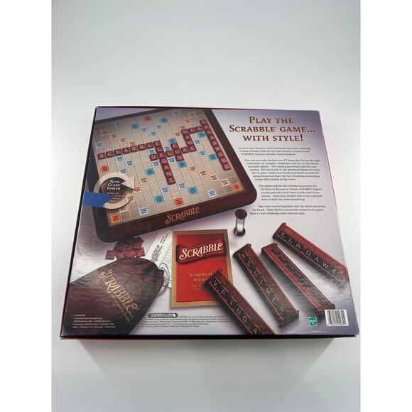 Vintage Scrabble Deluxe Turn Table Board Game Family Games Complete - Picture 3 of 8